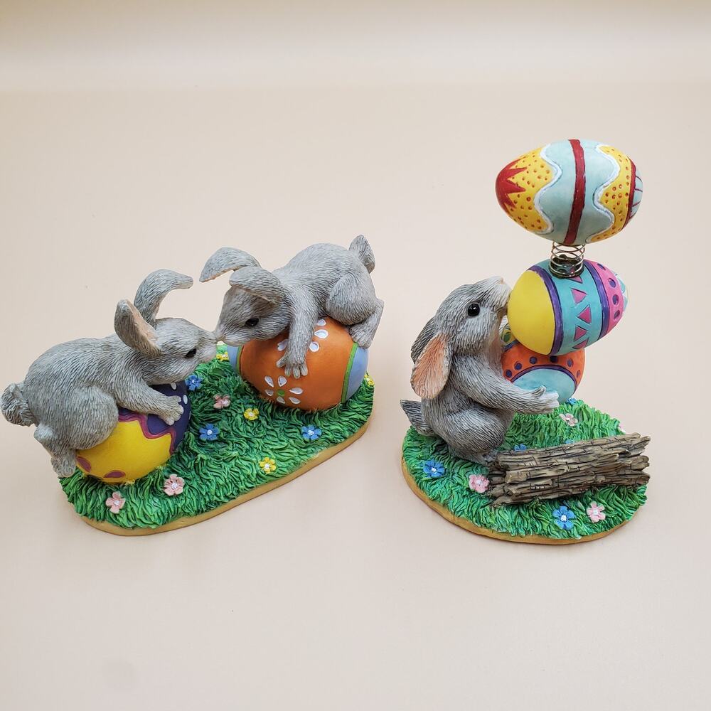 Silvestri Charming Tails Binky's Bouncing Bundle & Bunny Love Easter Bunny Eggs